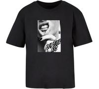 Miss Tee Maglietta da donna Lip Tattoo Tee MST078 S Nero