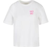 Miss Tee Maglietta da donna Party On MST360 3XL Bianco