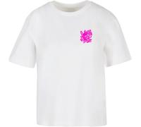 Miss Tee Maglietta da donna Ragazza senza Dio MST067 S Bianco