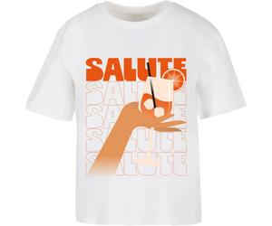 Miss Tee Maglietta da donna Saluti A Tutti Tee MST124 L Bianco