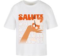 Miss Tee Maglietta da donna Saluti A Tutti Tee MST124 XS Bianco