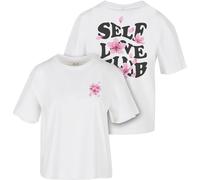 Miss Tee Maglietta da donna Self Love Club Tee M Bianco