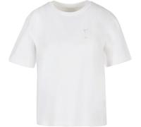 Miss Tee Maglietta da donna Shake Sip Smile MST307 L Bianco