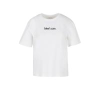 Miss Tee Maglietta 'I Don´t Care' nero / bianco Donna Miss Tee S nero / bianco
