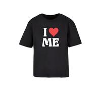 Miss Tee Maglietta 'I Love Me' rosso sangue / nero / bianco Donna Miss Tee L
