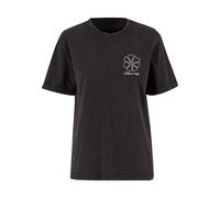 Miss Tee One Line Flowers Short Sleeve T-shirt Nero M Donna
