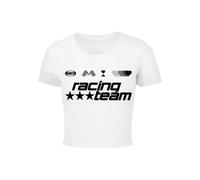 Miss Tee Maglietta 'Number One Racing Team' nero / bianco Donna - Abbigliamento - Taglie comode - Maglie e top - Maglie e T-shirt Miss Tee M