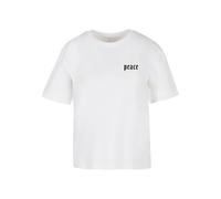 Miss Tee Girls Peace Hand Short Sleeve T-shirt Bianco 5XL Uomo