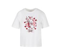 Miss Tee Maglietta 'Psycho Kitty' rosa / rosso / bianco Donna Miss Tee S rosa / rosso / bianco