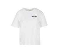 Miss Tee Maglietta 'Take It Easy' arancione / eosina / nero / bianco Donna Miss Tee 4XL