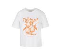 Miss Tee Maglietta 'The Taste Of Summer' mandarino / bianco Donna Miss Tee XL