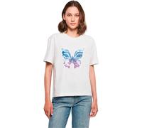 Miss Tee Mst034-chromed Butterfly Tee T-Shirt, Bianco, XL Donna