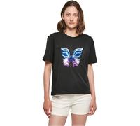 Miss Tee Mst034-chromed Butterfly Tee T-Shirt, Nero, M Donna