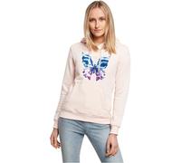 Miss Tee Mst055-chromed Butterfly Hoody Felpa con Cappuccio, Colore: Rosa, L Donna