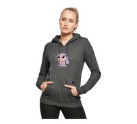 Miss Tee Mst060-forever Whatever Hoody Felpa con Cappuccio, Carbone, M Donna