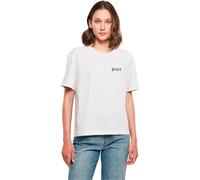 Miss Tee Mst087-girls Peace Hand Tee T-Shirt, Bianco, S Donna