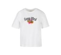 Miss Tee Mst091-sassy Meal Tee T-Shirt, Bianco, M Donna