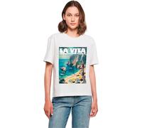 Miss Tee Mst119-vita Mediterranea Tee T-Shirt, Bianco, XL Donna
