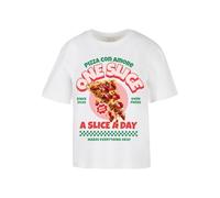 Miss Tee Mst130-pizza con Amore Tee T-Shirt, Bianco, L Donna