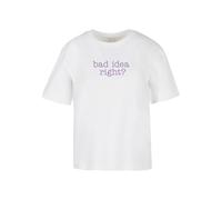 Miss Tee Maglietta 'Bad Idea' lavanda / bianco Donna Miss Tee L