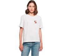 Miss Tee Mst348-ladies Tan Time Tee T-Shirt, Bianco, M Donna