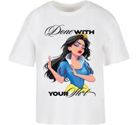 Miss Tee T-shirt da donna Done With Your Sh*it Tee MST166 S Bianco