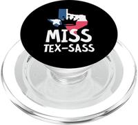 Miss Tex Sass Texas Woman Sassy Girl regalo texano PopSockets PopGrip per MagSafe