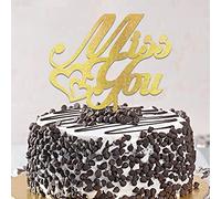 Miss You Retro Mr And Mrs Wedding Cake Topper Silhouette Glitter Gold Bride & Groom Cake Toppers Personalizzabile per Matrimonio Fidanzamento Bomboniere Regali di nozze per coppia