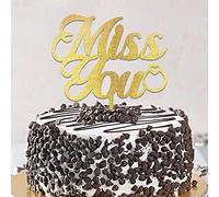 Miss You Romance Mr And Mrs Wedding Cake Topper Silhouette Glitter Gold Bride & Groom Cake Topper Personalizzato per Matrimonio Fidanzamento Festa Bomboniere Nuziale Doccia Regali