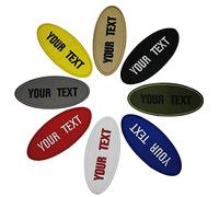 Misscase Patch per etichette personalizzate ricamate Patch personalizzate con il tuo nome Colori disponibili per il testo (7.6cm x 3.1cm)