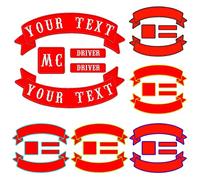 Misscase Toppe personalizzate per motociclisti, ricamata Rocker Patch per motociclisti, rocker moto, Ciclista, Appassionati di outdoor (Red-PD)