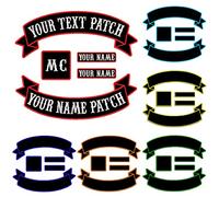 Misscase Toppe personalizzate per motociclisti, ricamata Rocker Patch per motociclisti, rocker moto, Ciclista, Appassionati di outdoor (Black-PD)