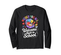 Missed You all Welcome Back School Lunch Lady Maglia a Manica