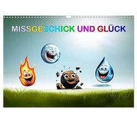Missgeschick und Glück (Wandkalender 2026 DIN A3 quer), CALVENDO Monatskalender: Vier kleine Elemente auf Erlebnisreise