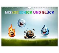 Missgeschick und Glück (Wandkalender 2026 DIN A4 quer), CALVENDO Monatskalender: Vier kleine Elemente auf Erlebnisreise