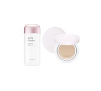 MISSHA All-Around Safe Block Soft Finish Sun Milk SPF50+ PA+++ - 70ml (1ea) + Magic Cushion Cover Lasting - 15g (SPF50+ PA+++)