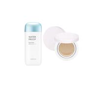 MISSHA All-Around Safe Block Waterproof Sun Milk SPF 50+/PA++++ - 70ml (1ea) + Magic Cushion Cover Lasting - 15g (SPF50+...