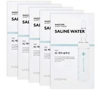 MISSHA - Maschera Viso Ac Care Solution Sheet Mask Na ura Specifica per Acne | Purificante e Antisettica con NaCl | Include Acido Salicilico ed Estratti Botanici, 1 Unità