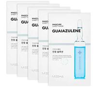 MISSHA - Maschera viso lenitiva con Guaiazulene Mascure | Riduce irritazioni e rossori | Ideale per pelli sensibili, lenisce ed equilibrata, 1 pezzo