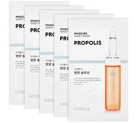 MISSHA - Maschera viso nutriente con propoli Mascure Nutrition Solution Sheet Mask | Idratazione e Rivitalizzazione | Proprietà antibatteriche e antinfiammatorie, 1 pezzo