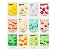MISSHA - Set di 12 maschere per il viso ogni tipo di pelle, Water Type, Cream Type e Ampoule Type