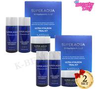 MISSHA Super Ultra Aqua Ultra Hyaluron 3 Articoli Miniature Kit 2 Set K-Beaut...