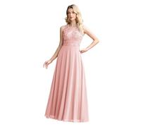 MisShow Abito Donna Vestito Elegante Chiffon Senza Maniche Casual in Scollo a V