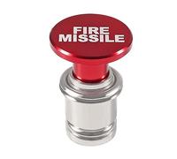 Missile di fuoco e pulsante di espulsione Accendisigari auto 12V Accendisigari Plug Accessori di ricambio auto Adatto alla maggior parte dei veicoli automobilistici (Red FIRE MISSILE)