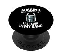 Missing Have You Seen Me 10MM Socket Car Guy Meccanico PopSockets PopGrip Adesivo