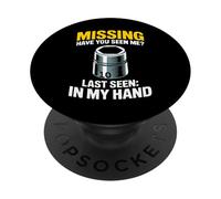 Missing Have You Seen Me 10MM Socket Car Guy Meccanico PopSockets PopGrip Adesivo