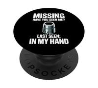 Missing Have You Seen Me 10MM Socket Car Guy Meccanico PopSockets PopGrip Adesivo