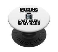 Missing Have You Seen Me 10MM Socket Car Guy Meccanico PopSockets PopGrip Adesivo