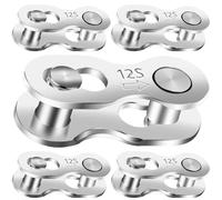 Missing Link 5 paia per catena a 12 velocità Master Link per catena della bicicletta Collegamenti della catena della bici 12 velocità Catena Master Link Quick Link Parti di biciclette Parti di