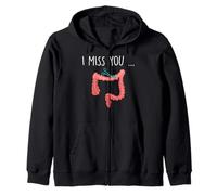 Missing My Colon Funny Ostomy Ostomate Surgery Humor Felpa con Cappuccio